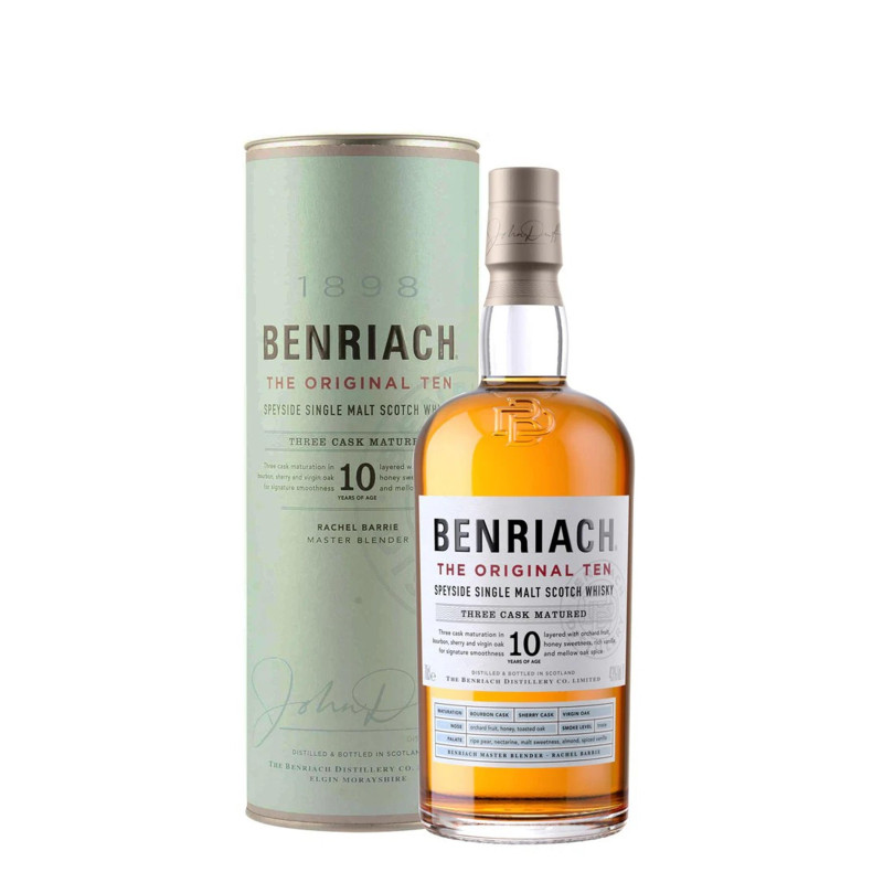 Benriach Single Malt Scotch Whisky The Original Ten 10YO 43° 0,7L