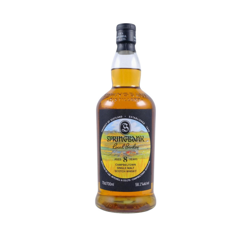SPRINGBANK SCOTCH WHISKY SINGLE MALT 8Y LOCAL BARLEY 58,1° 0,7L
