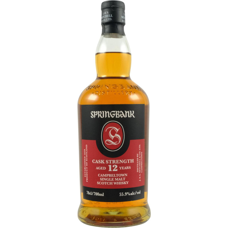 SPRINGBANK SCOTCH WHISKY SINGLE MALT CASK STRENGTH BATCH #27 12YO 56,2&deg; 0,7L