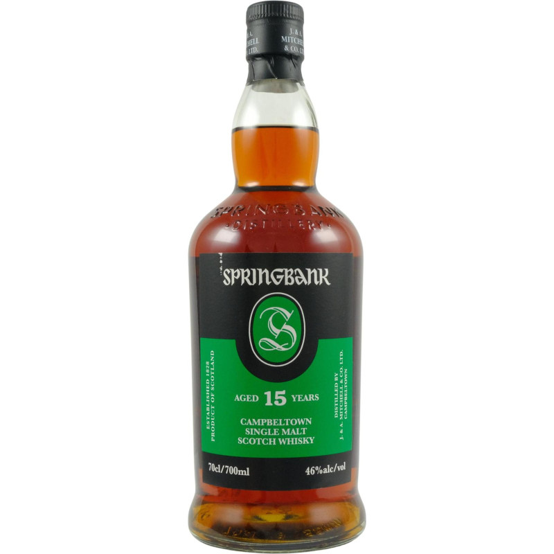 SPRINGBANK SCOTCH WHISKY SINGLE MALT 15Y 46&deg; 0,7L