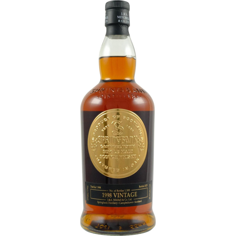 SPRINGBANK SCOTCH WHISKY SINGLE MALT 26Y 1998 48,3&deg; 0,7L