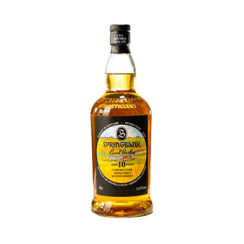 SPRINGBANK SCOTCH WHISKY SINGLE MALT 10Y LOCAL BARLEY 55,5&deg; 0,7L